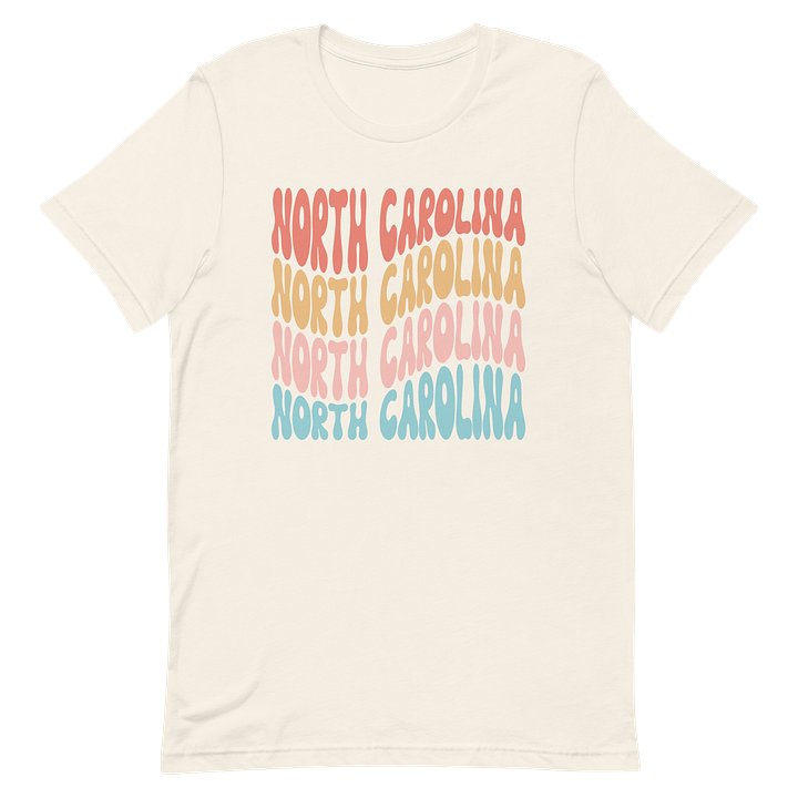 North Carolina Retro Wavy Tee product image (8)