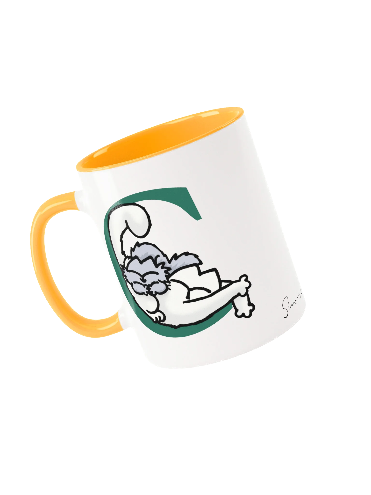 Cat Monogram Mug - C product image (3)