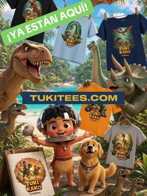 Pasa por nuestra tienda TUKITEES.COM y elige la que más te guste. HASTA LA PRÓXIMA AVENTURA!!!!! #tukitees #tukiykako #dinosaurios #camisetasniños #cartoons 