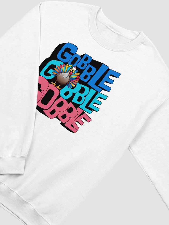 Gobble Gobble Gobble Vibrant Turkey Crewneck product image (24)