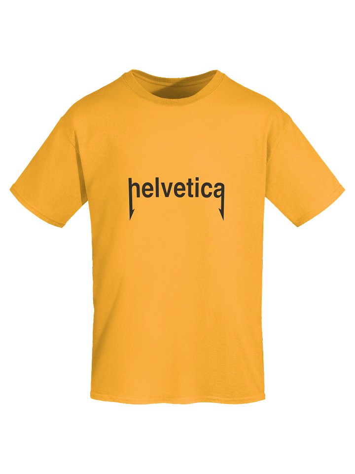Helvetica Metallica Typography Parody Shirt product image (2)