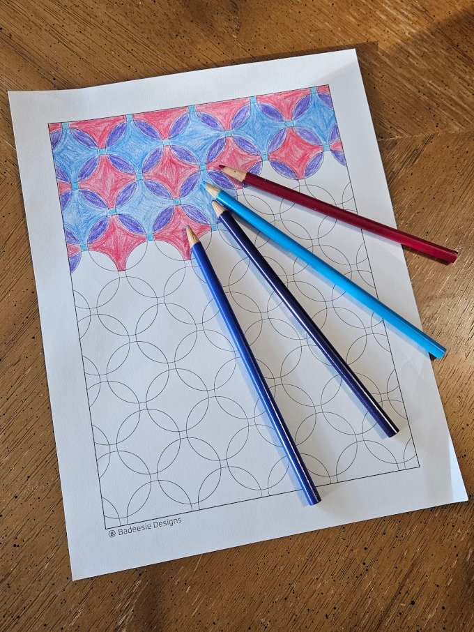 Overlapping Circles Coloring Page product image (2)