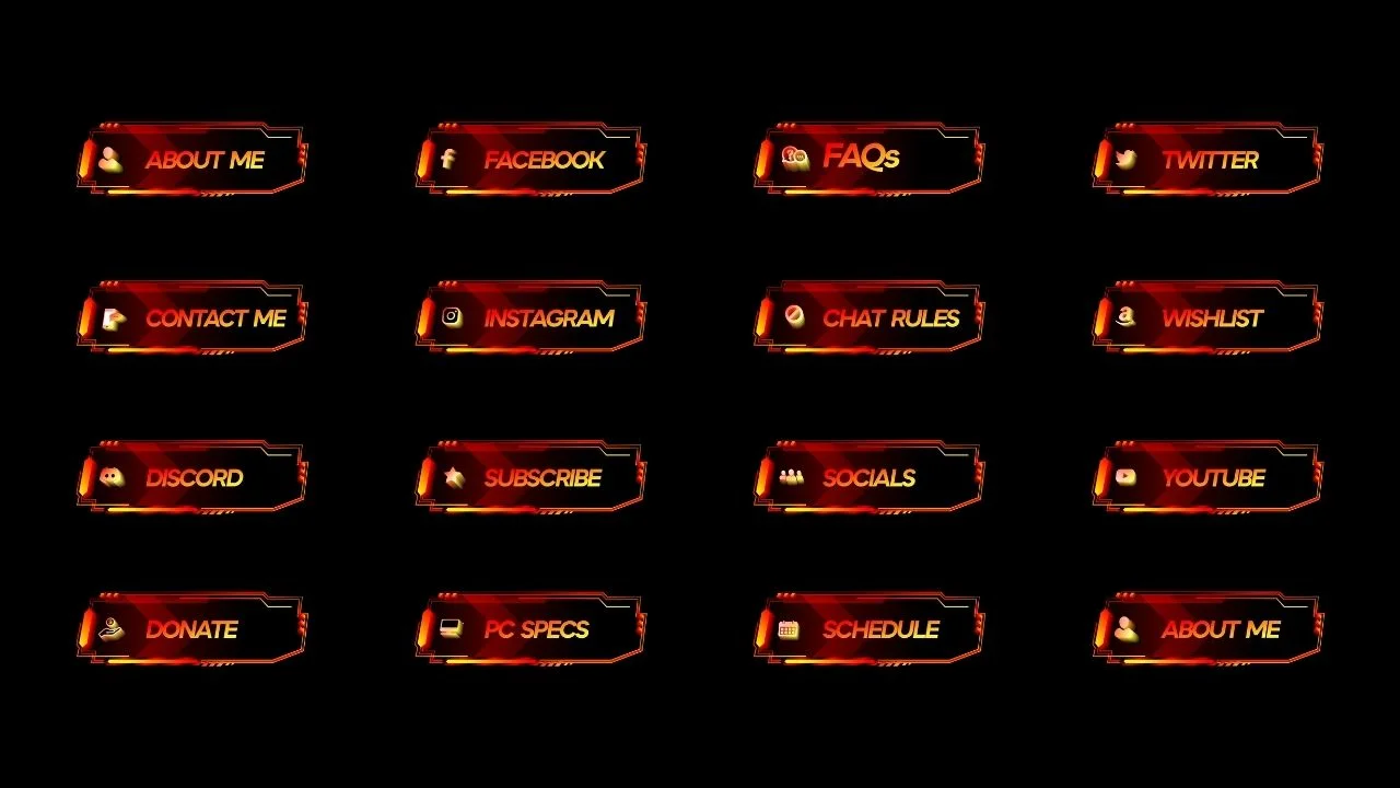Blazing Lava Twitch Panels product image (2)