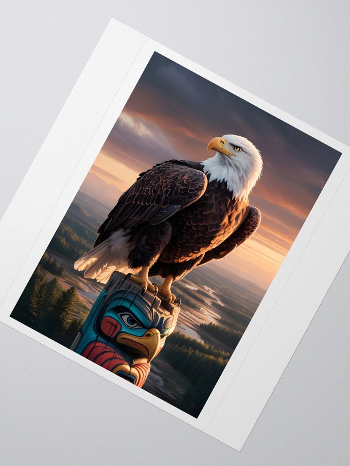 Eagle Totem Sticker - Exclusive Vinyl Design with Cultural Elegance product image (4)