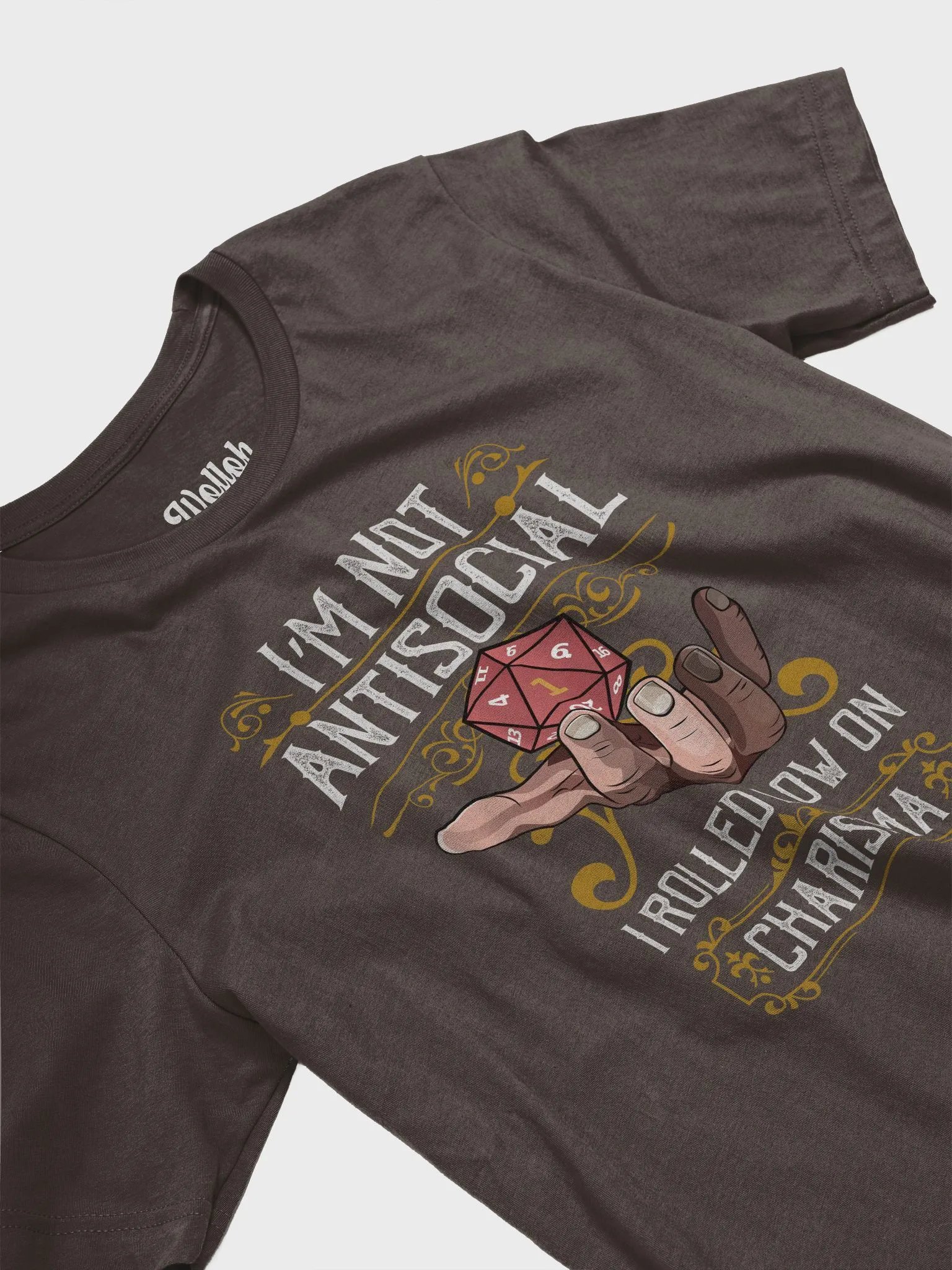 I’m Not Antisocial, I Rolled Low on Charisma T-Shirt - RPG Introvert Life product image (4)