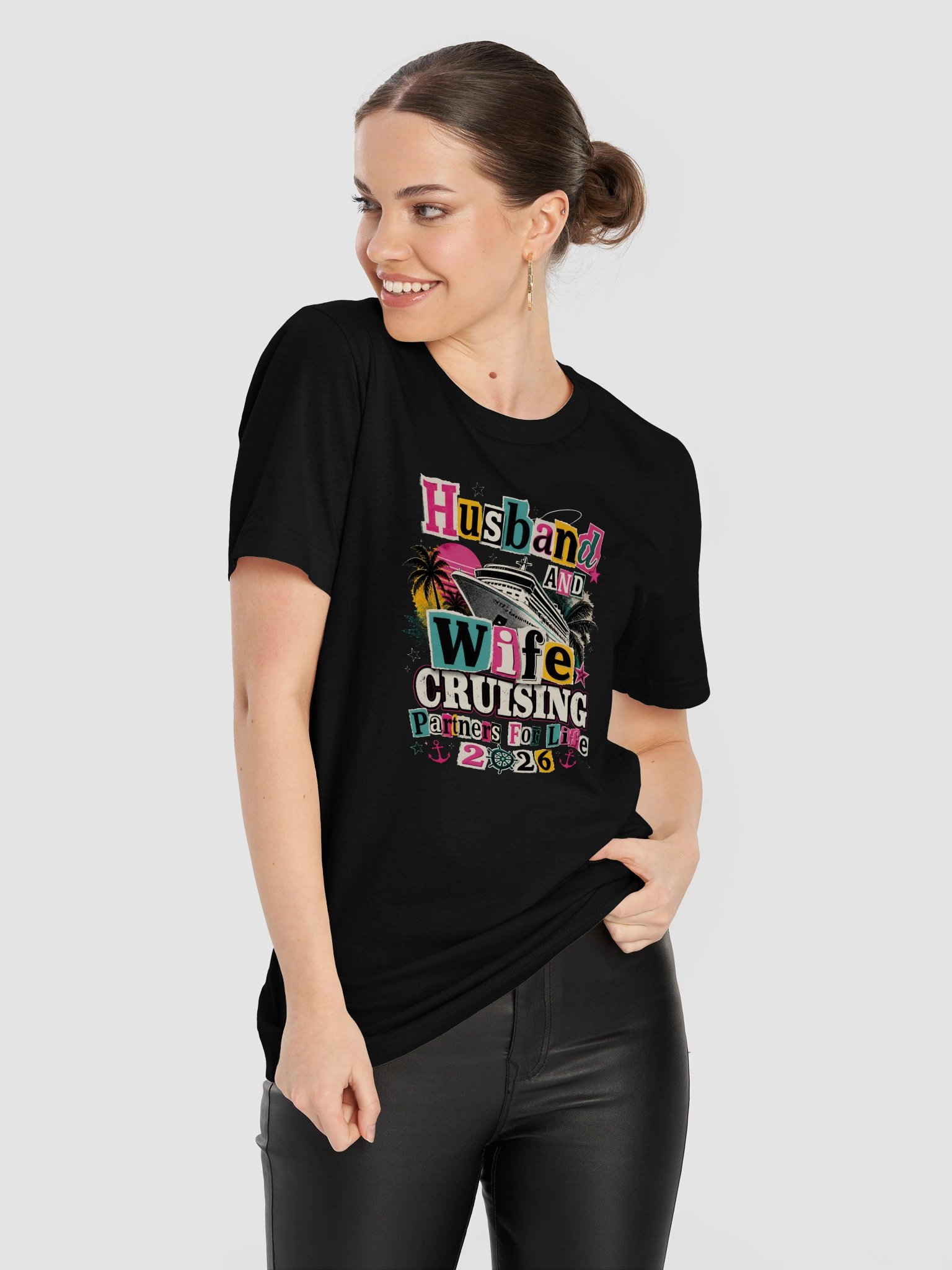 Husband & Wife Cruising Partners for Life 2026 T-Shirt | Couples Cruise Tee product image (11)