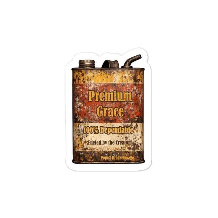 Premium Grace Rusty Canister Vinyl Decal product image (1)