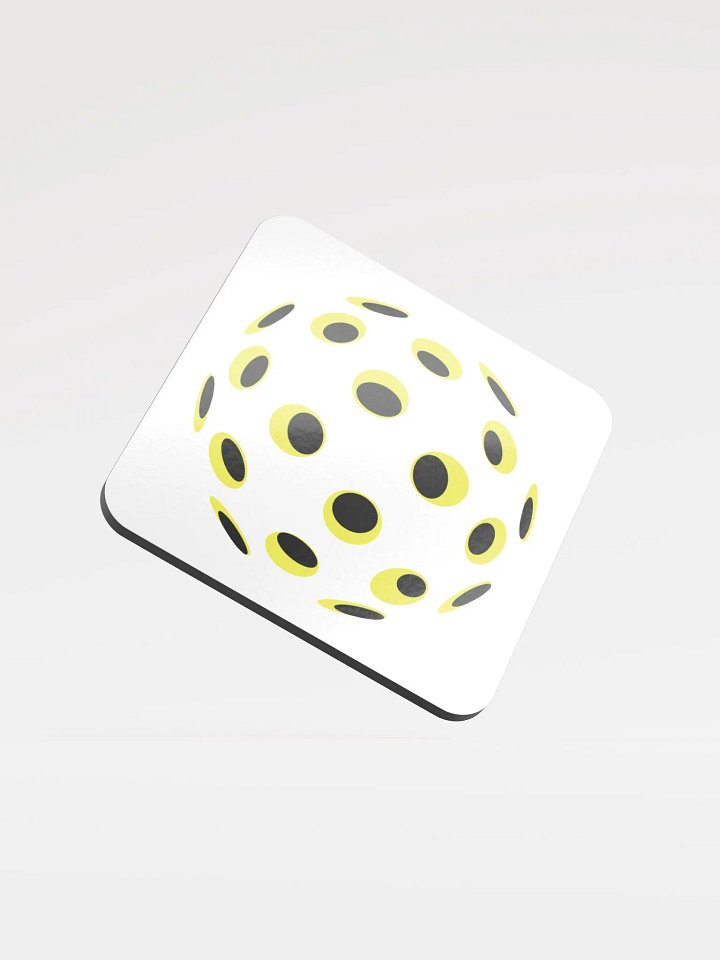 Pickleball Spiral Sunburst Cork Coaster product image (2)