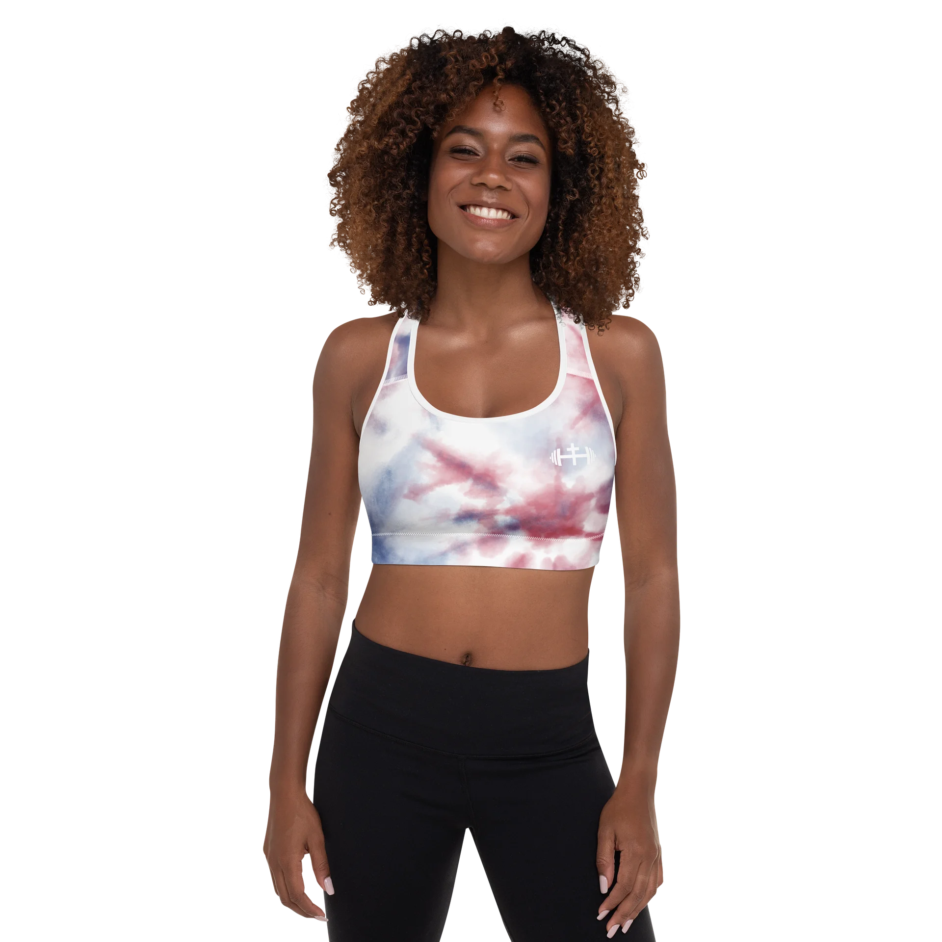 His House Womens Padded Sports Bra - "USA 250th" product image (1)