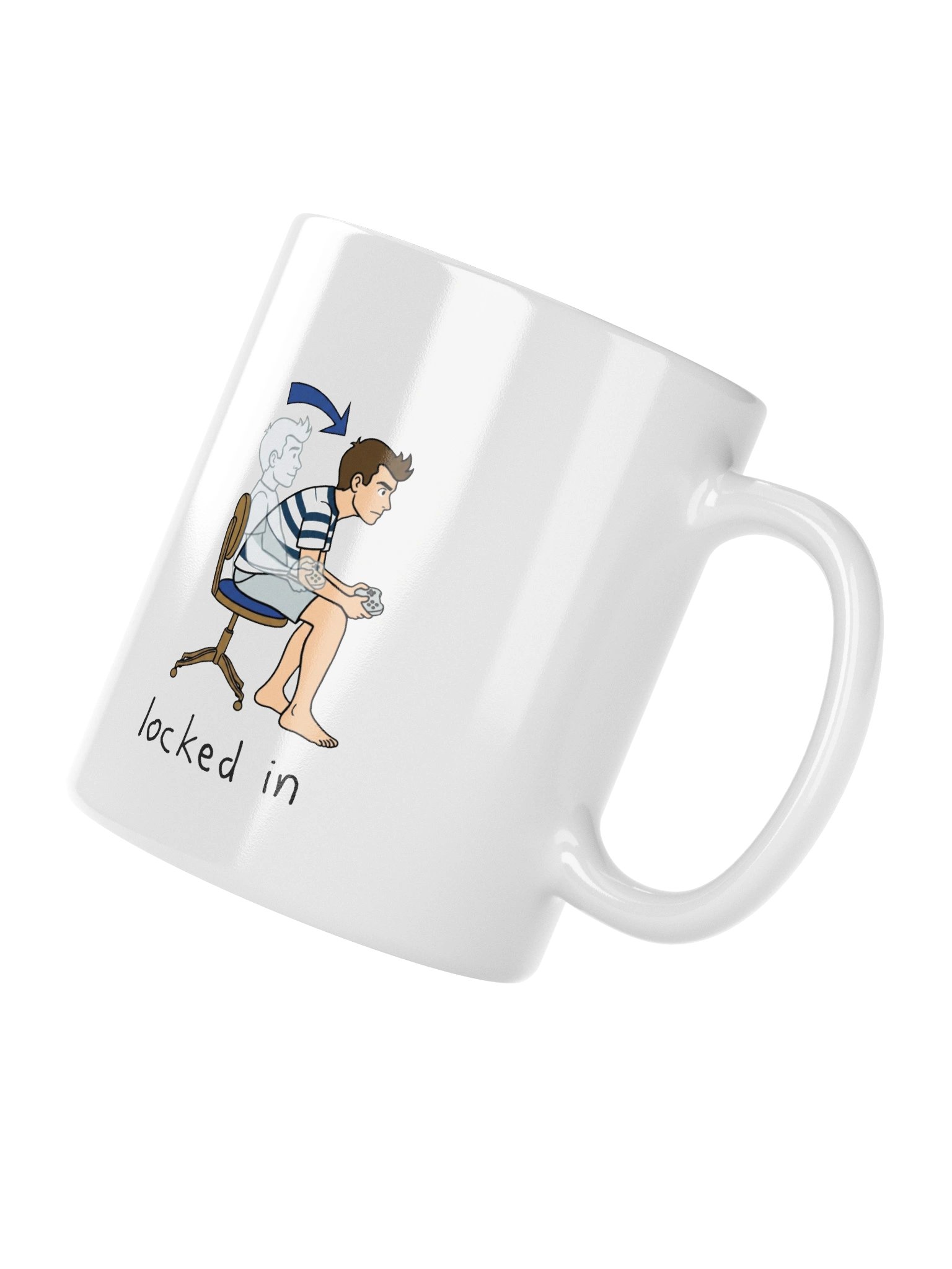 Locked In Mug – Funny Gamer Coffee Mug for Gaming Enthusiasts | 11oz Meme Mug product image (4)
