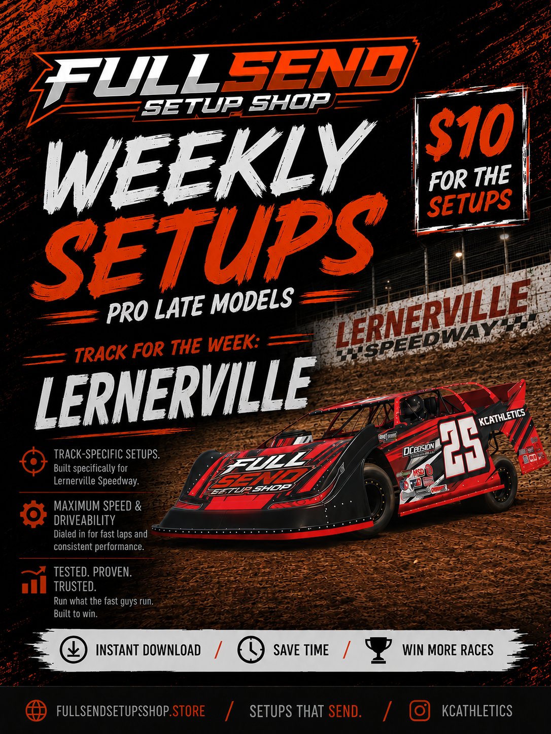 W11 | Pro Late Model Dirt Lernerville Setup product image (1)