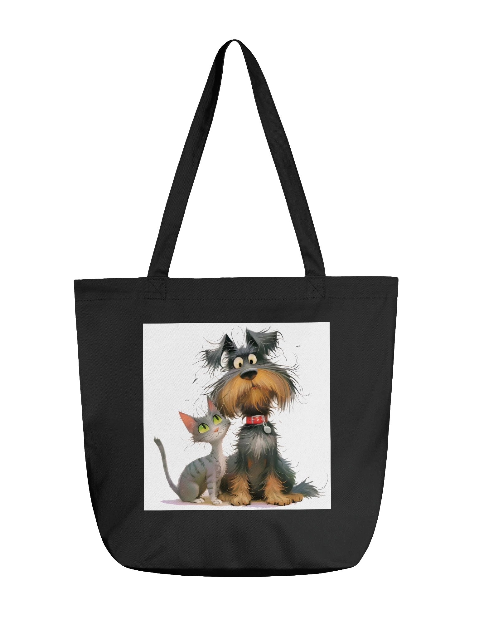 Cute Dog and Cat Tote Bag product image (1)