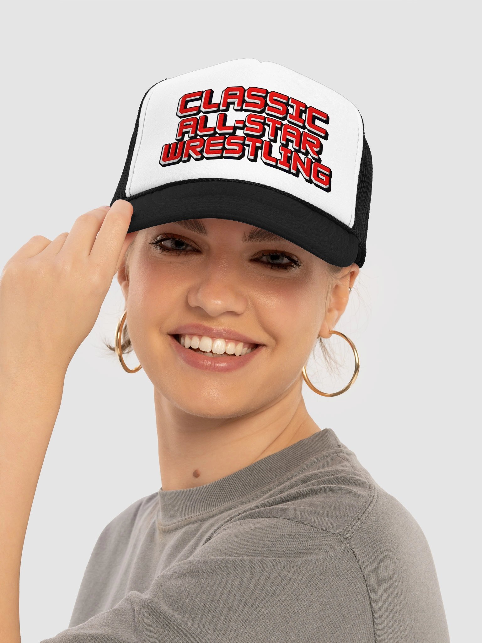 Classic All Star Wrestling Foam Trucker Hat product image (17)