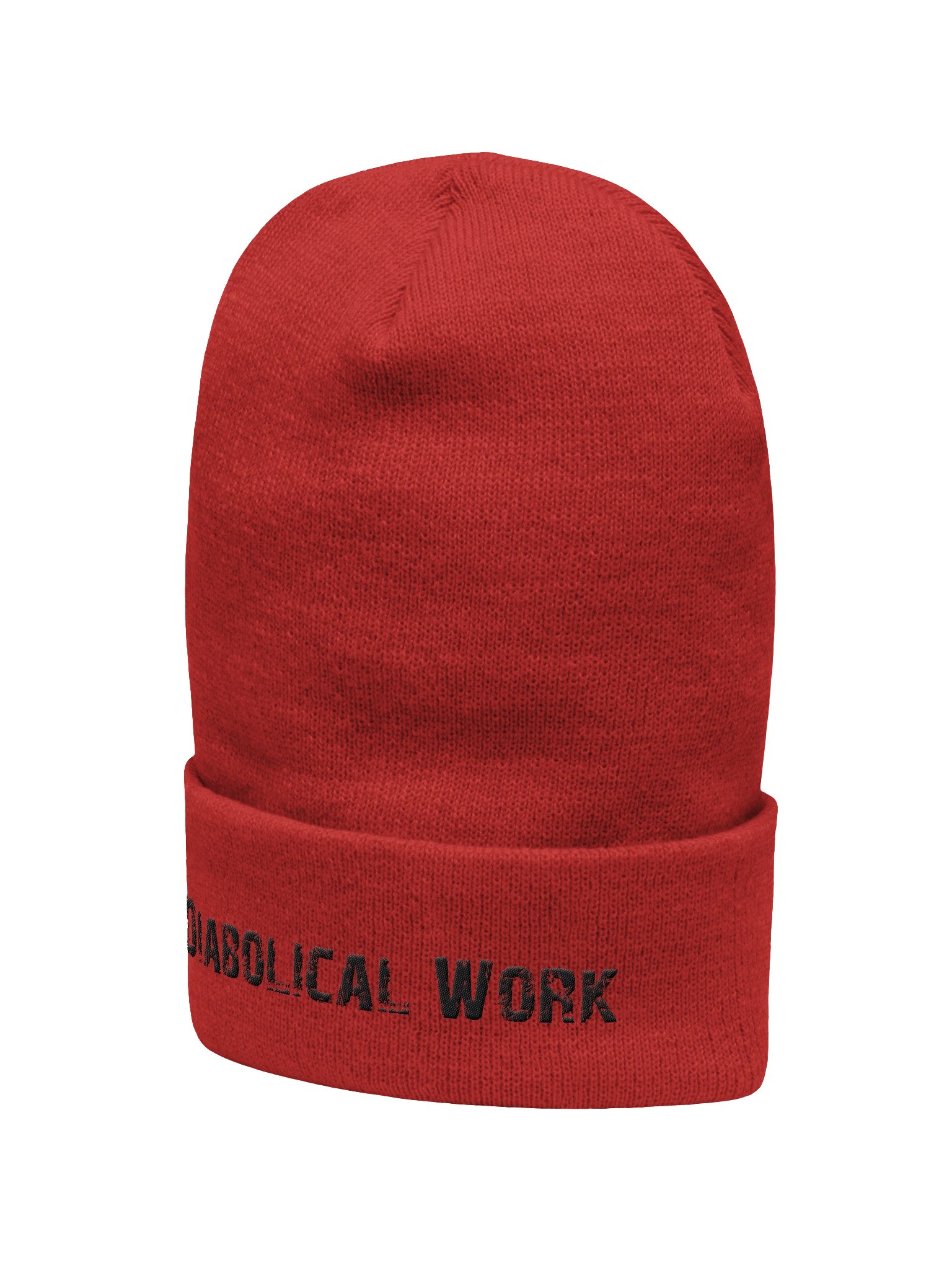Diabolical Work Beanie (Black Stitching) product image (6)