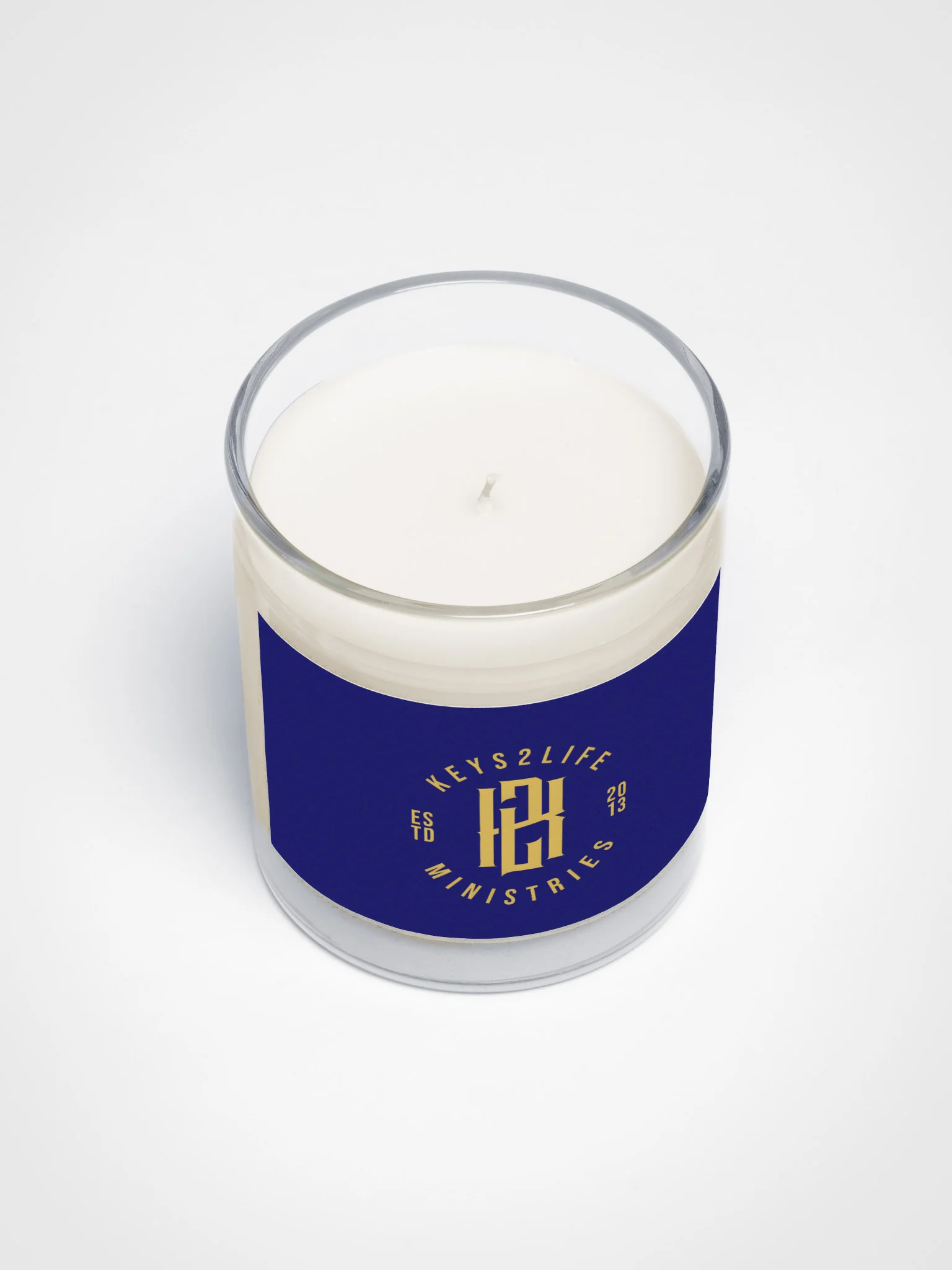 Keys2Life Ministries Gold Monogram Candle product image (3)