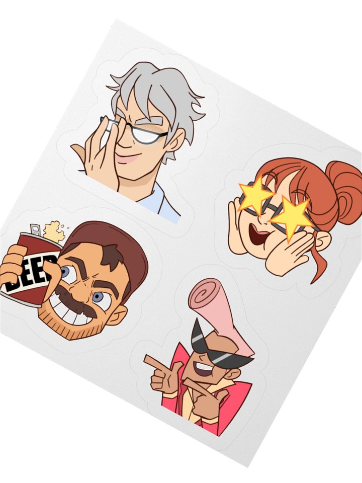Death Battle Hosts - Stickers Set product image (4)
