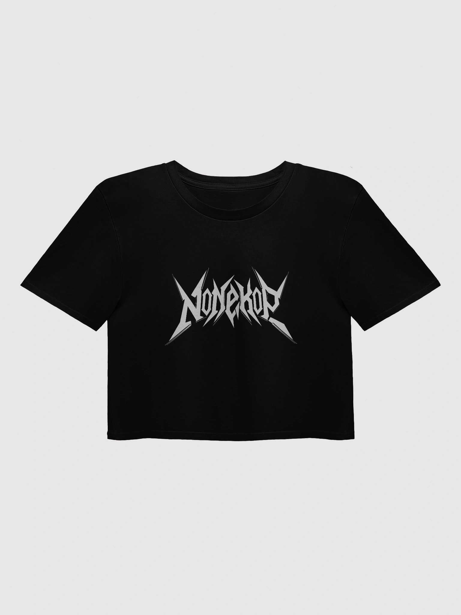 NoNekoP Logo - White - Crop Top product image (1)