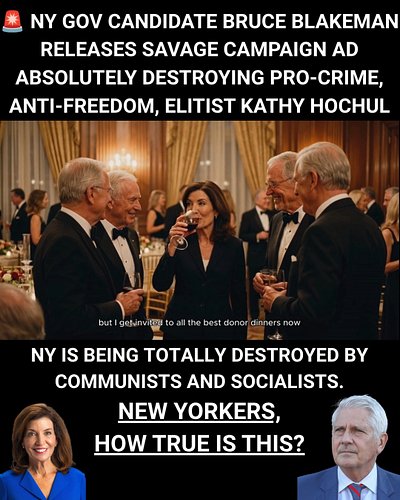 🔥 TOO GOOD - Watch this Amazing Campaign Ad released by NY GOP Gubernatorial Candidate Bruce Blakeman, which absolutely DESTR...
