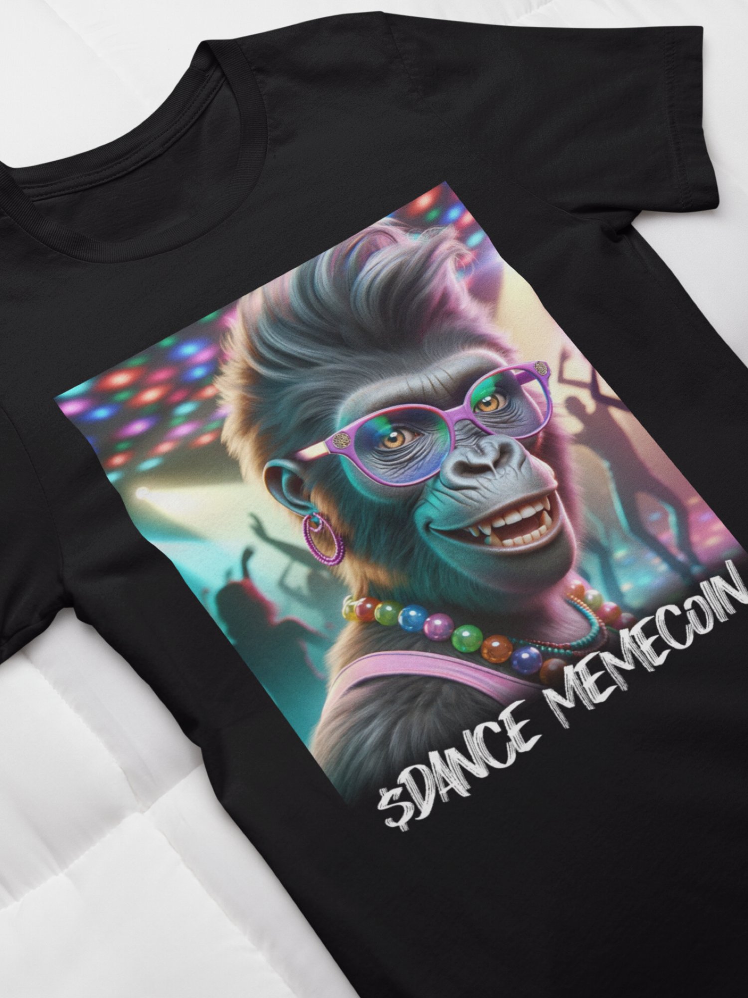 APE NANA - DANCE MEMECOIN - PREMIUM TEE - BLACK product image (1)