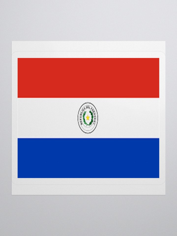 Exclusive Paraguay Flag Kiss-Cut Stickers - High-Quality Vinyl, Multiple Sizes product image (3)