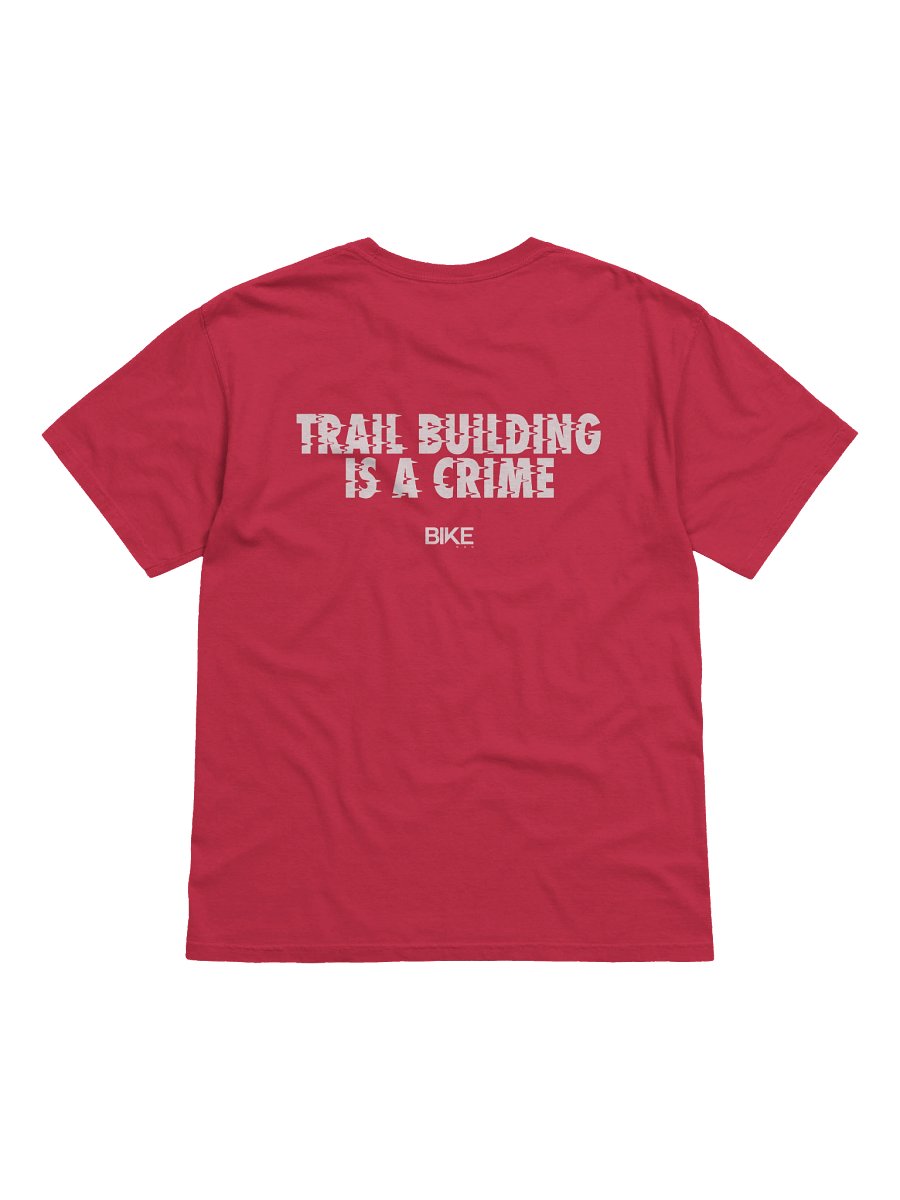 Trail Building Is A Crime Shirt (White Logo) product image (71)