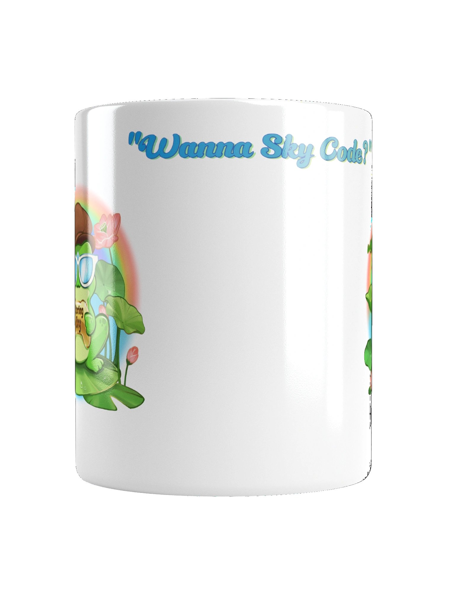 Vibrant Cafe Frog "Wanna Sky Code?" product image (18)