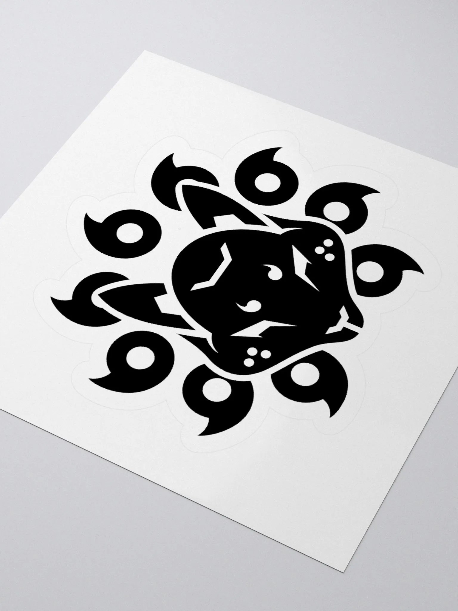 Project Kitsune Logo Sticker (Black) product image (8)