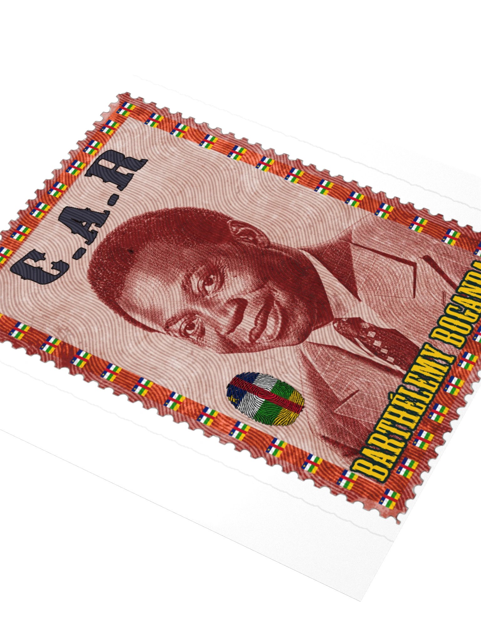Barthélemy Boganda Vintage Postage Stamp CAR product image (9)