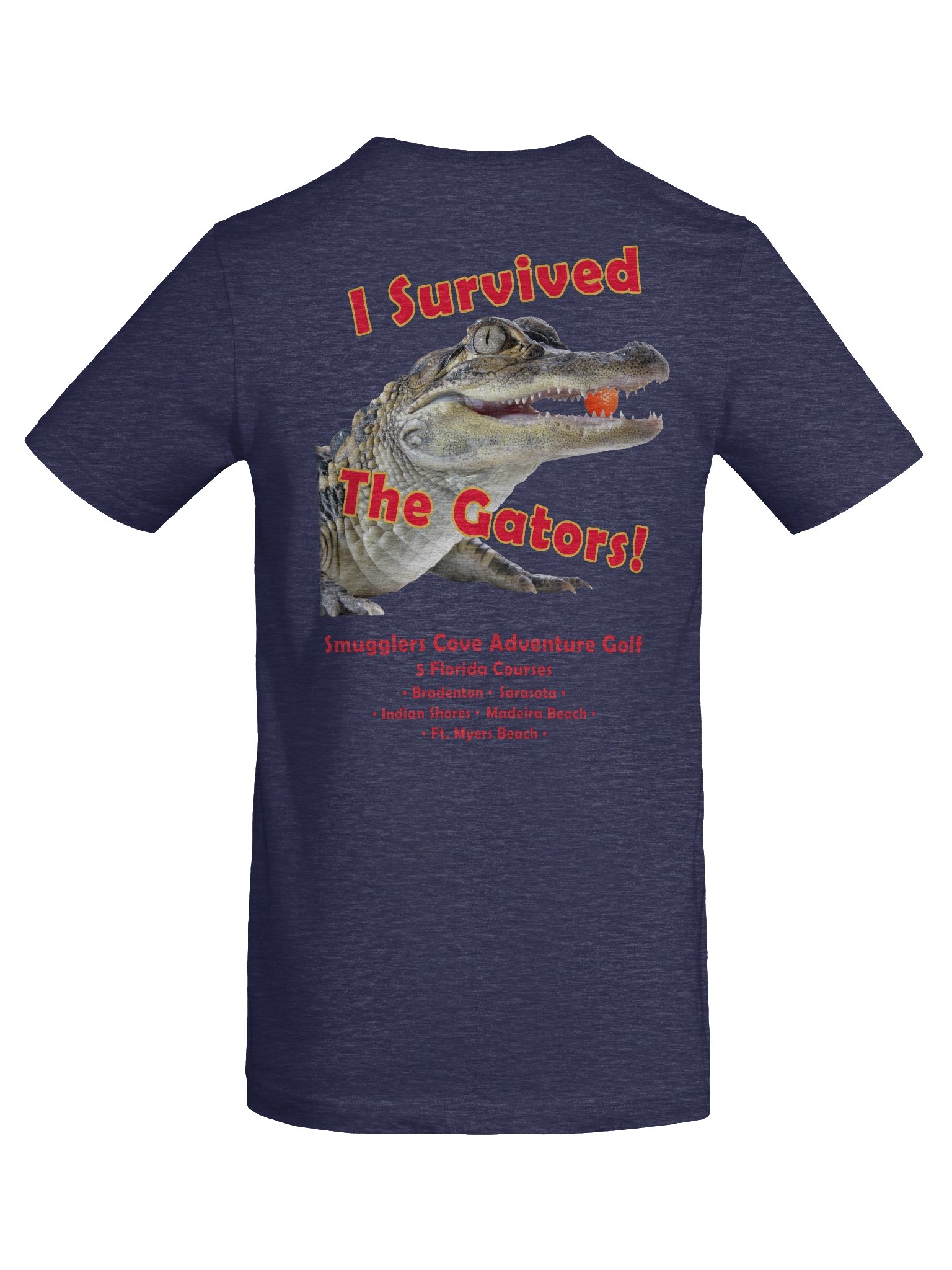 "I Survived the Gators" Cotton Tee - Back Graphic product image (72)