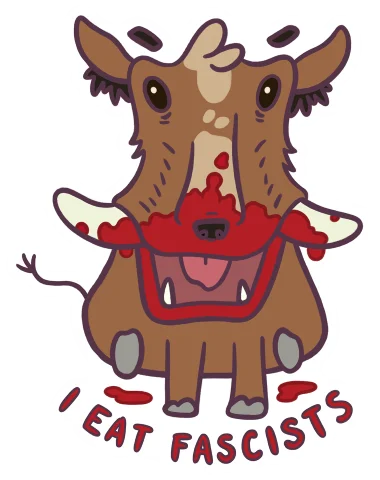 sticker : barty the hungry hog product image (1)