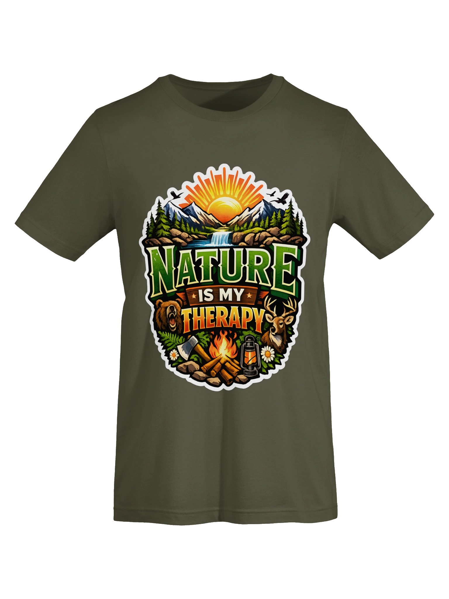 Nature Is My Therapy Outdoor Graphic Tee product image (35)