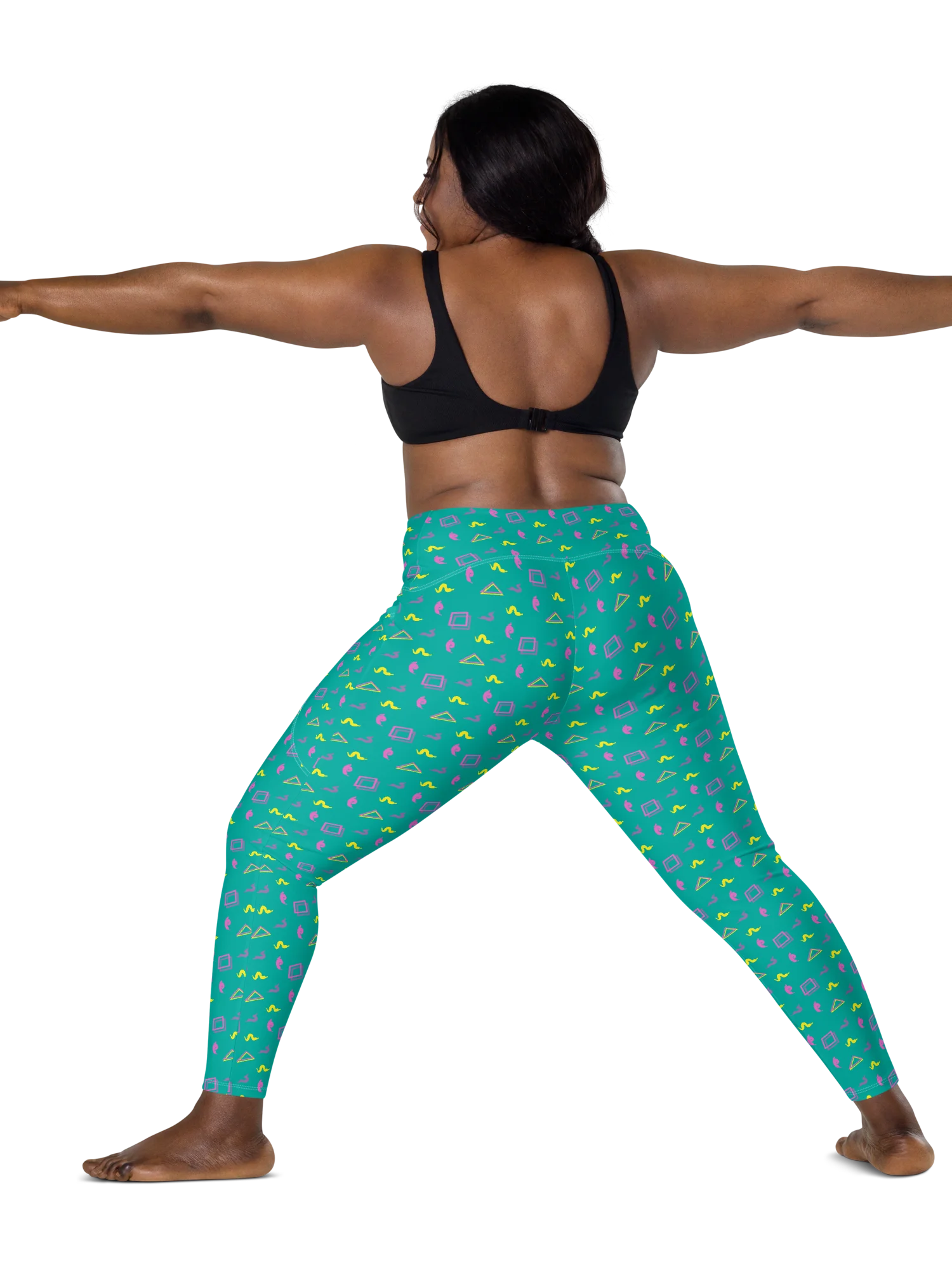 Oh Worm? teal pattern pocket leggings product image (3)
