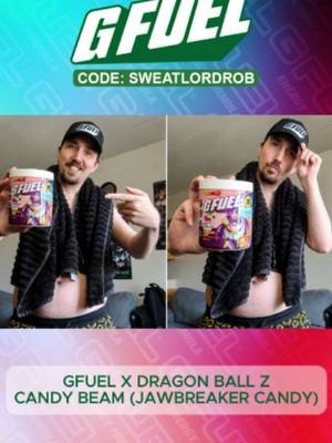 Get you some of that summer time energy and flavor with GFuel x Dragon Ball Z Candy Beam (Jawbreaker Candy) at GFuel.com Use code SweatLordRob to save up to 30% on your order!!  @sweatlordrob@gfuelenergy #sweatlordrob #gfuel #ambassador #gamer #streamer #sweaty