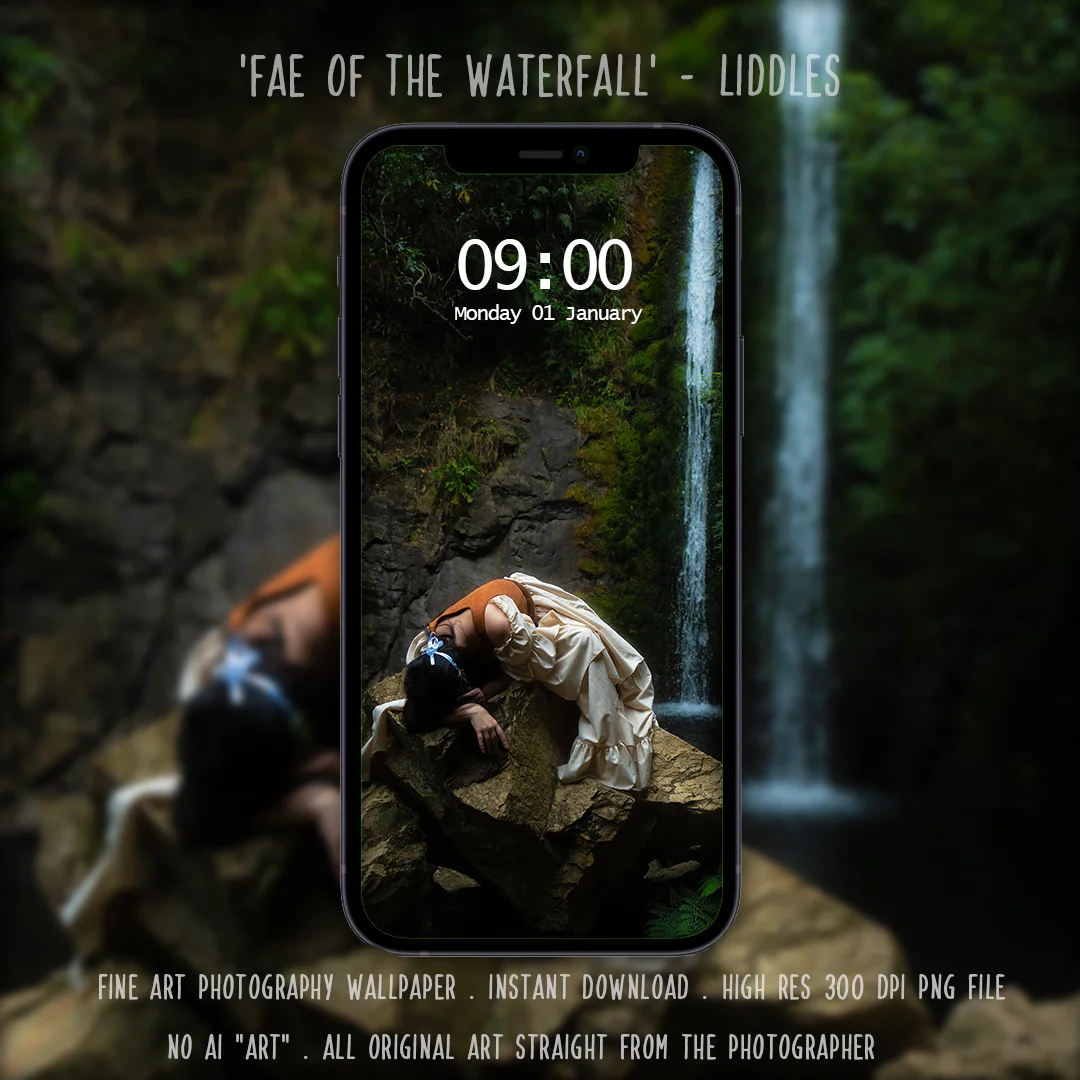 Fae of the waterfall by Liddles phone wallpaper product image (1)