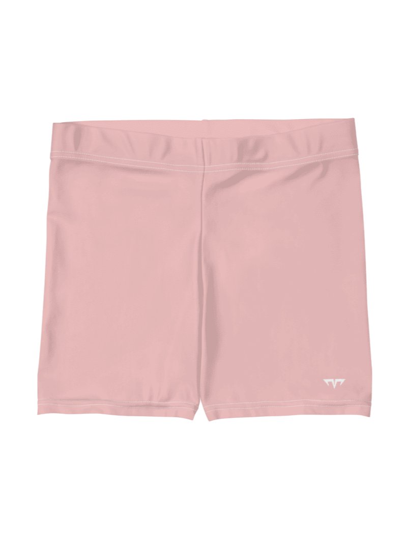 Women's Activewear - Slip Shorts Baby Pink - Printed White Logo product image (1)