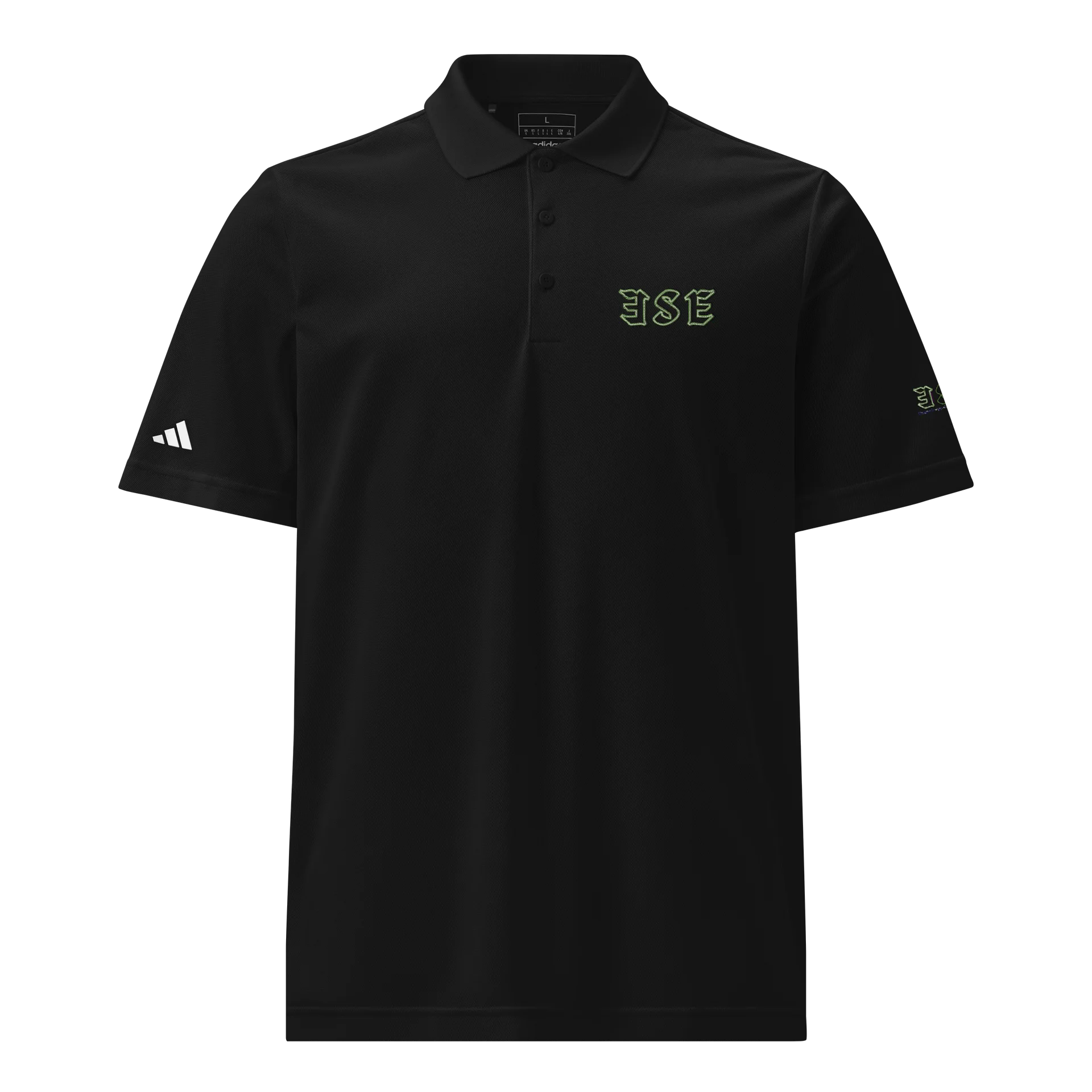 E.S.E. Gothic Letters Green Outline Shirt product image (1)