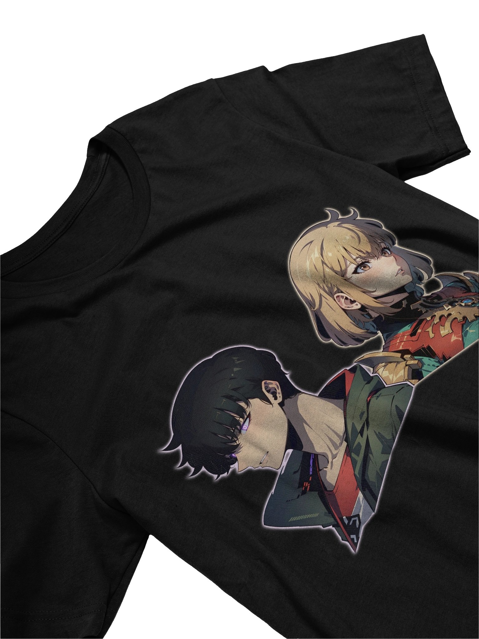 Shadow Monarch & Radiant Blade Duo Anime Streetwear Tee product image (6)
