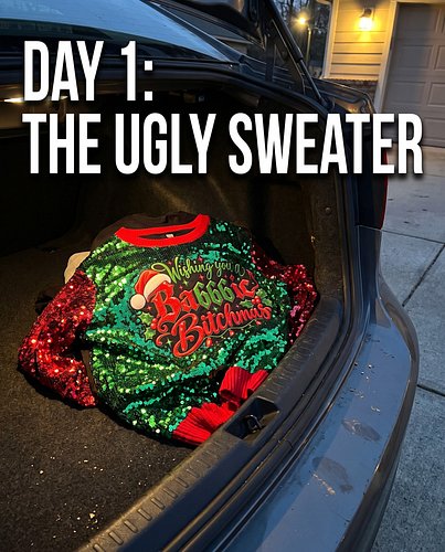 12 days of trying. 1 outfit survived. we're calling it the only reasonable choice at this point 👹🎄 link in bio #PepperRocket ...