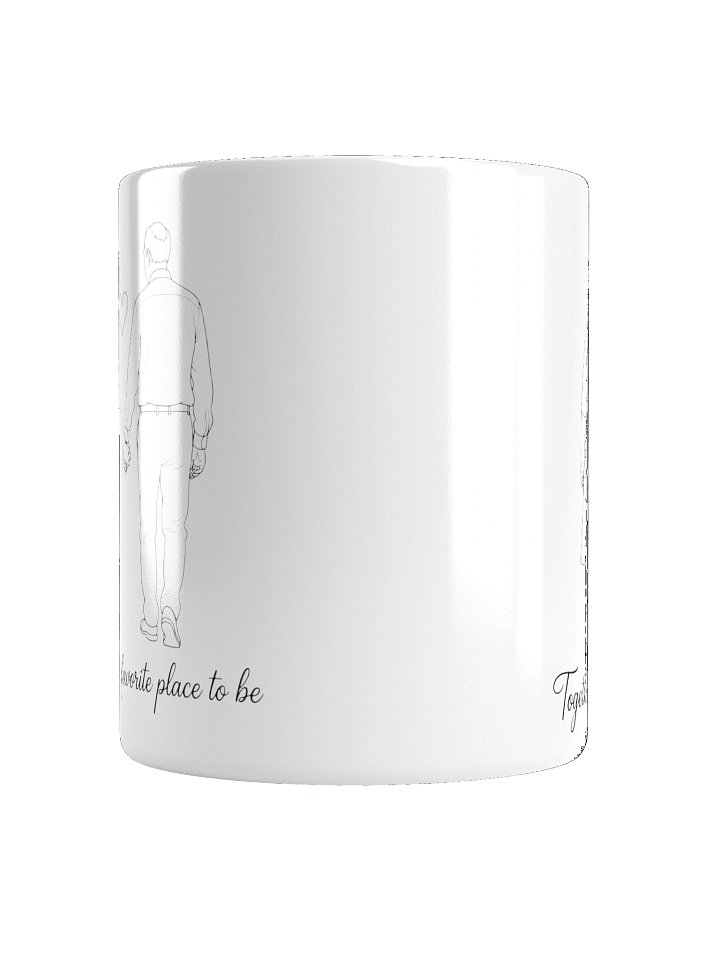 Together Is My Favorite Place To Be" Ceramic Mug - Minimalist Couple Illustration Gift with Tiny Heart product image (2)