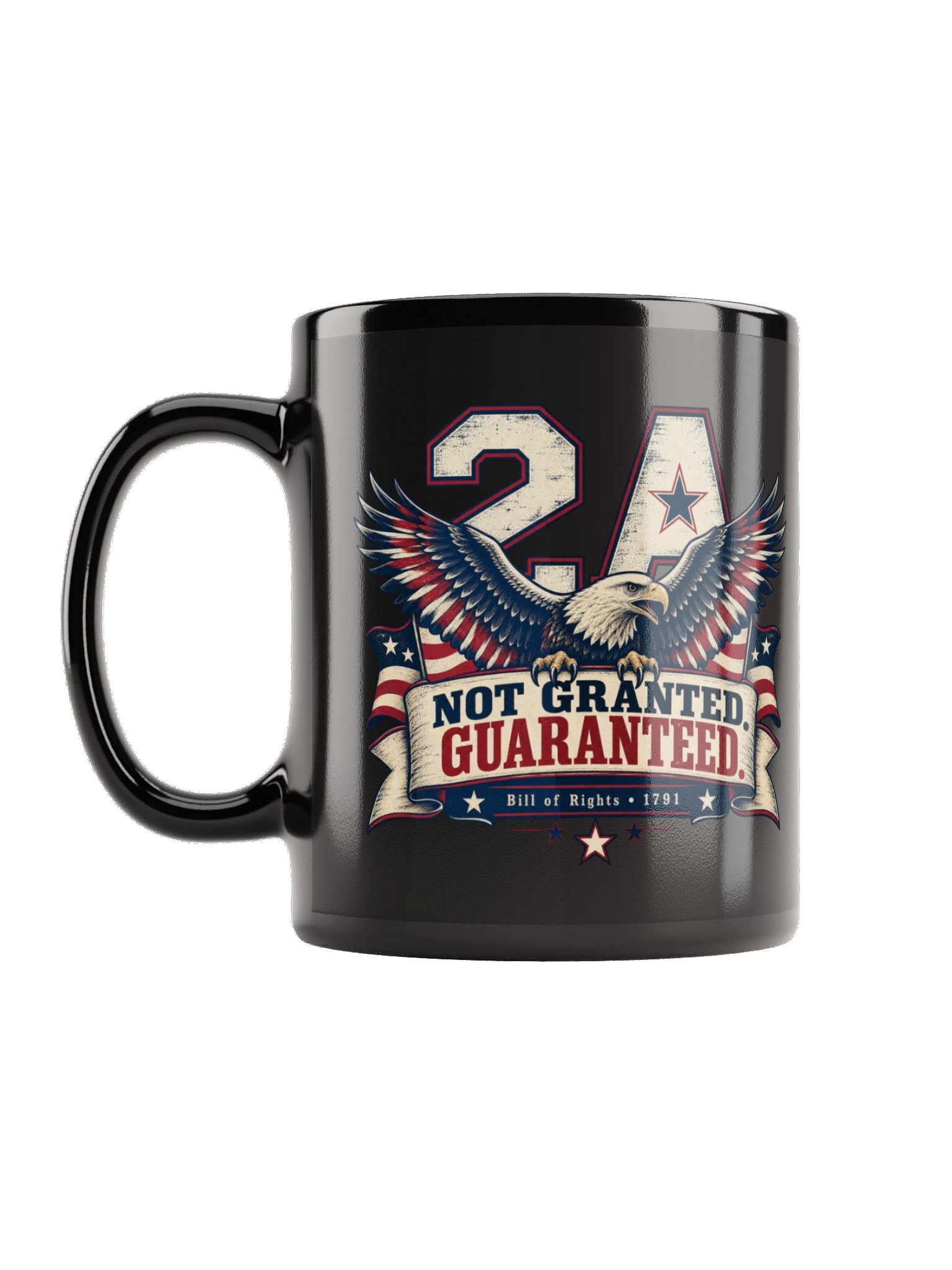 Black Glossy Mug, Not Granted Guaranteed product image (7)