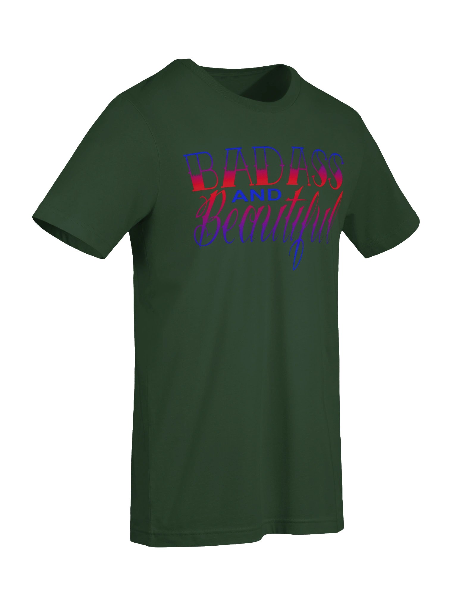 BADASS AND Beautiful — Gradient Typography Tee product image (16)