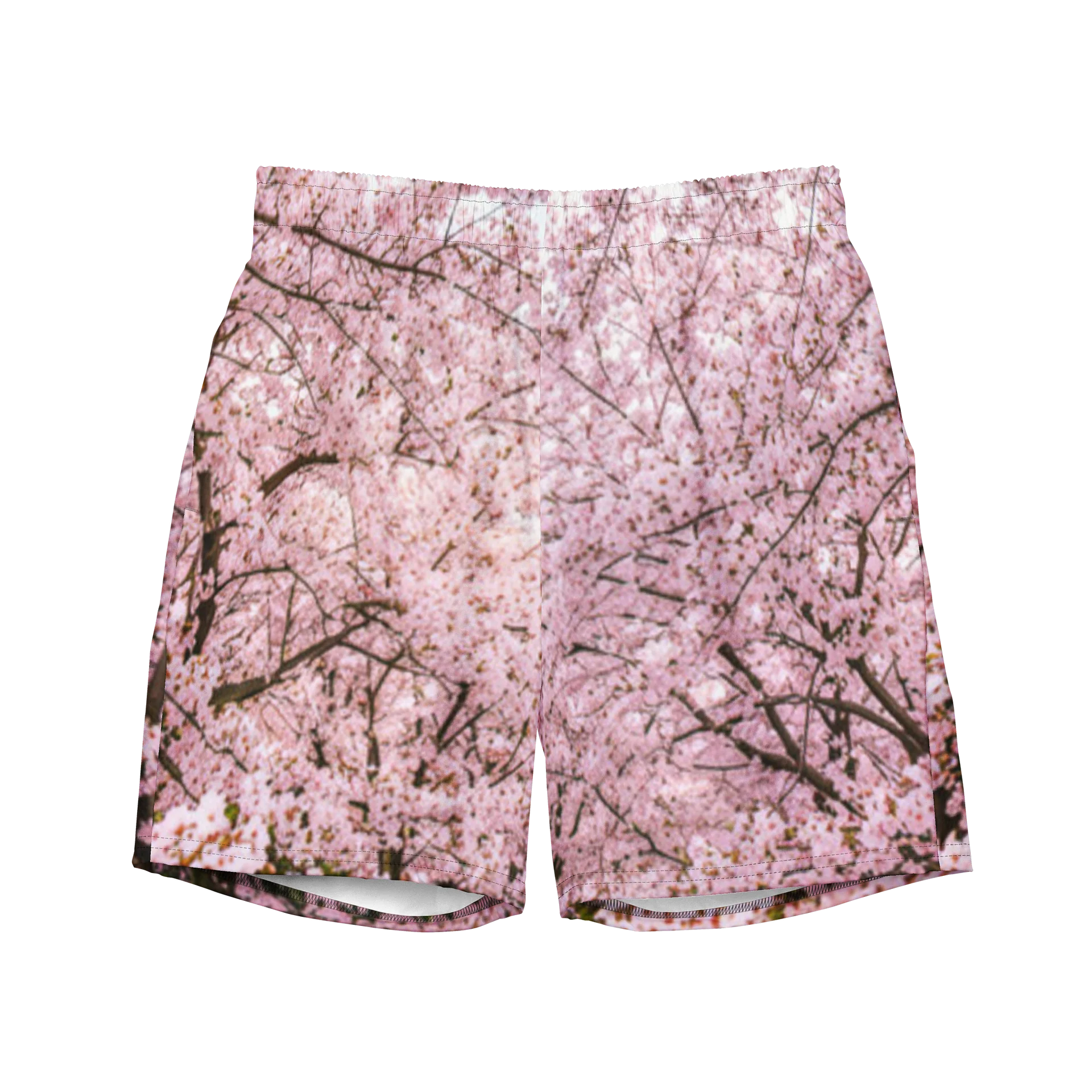 Men's Cherry Blossom Swim Trunks | Japanese Sakura Beach Shorts product image (1)