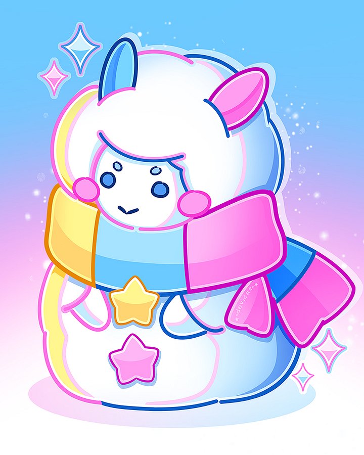 Hanabi Snow Sheep 2025 Wallpaper product image (1)
