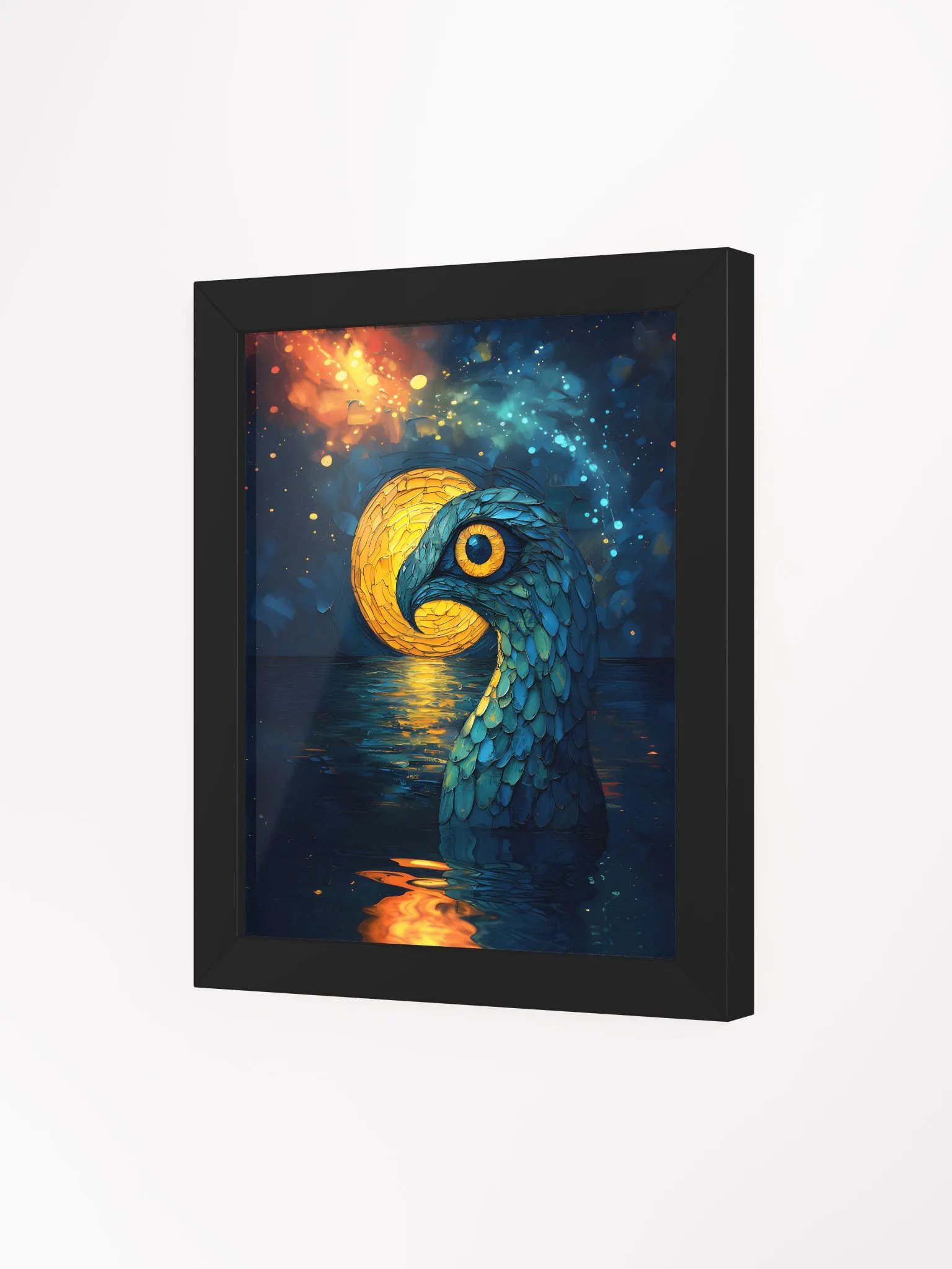 Framed wall art titled 'Bathing Pheonix' product image (2)