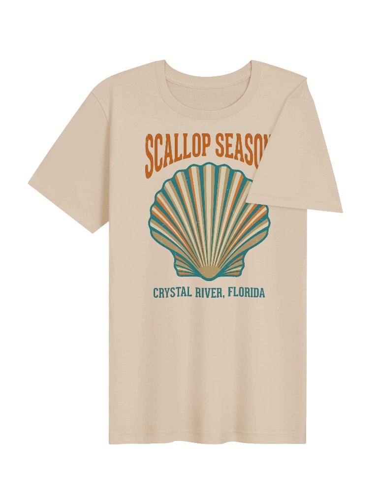 Scallop Season Crystal River Florida Tee product image (4)