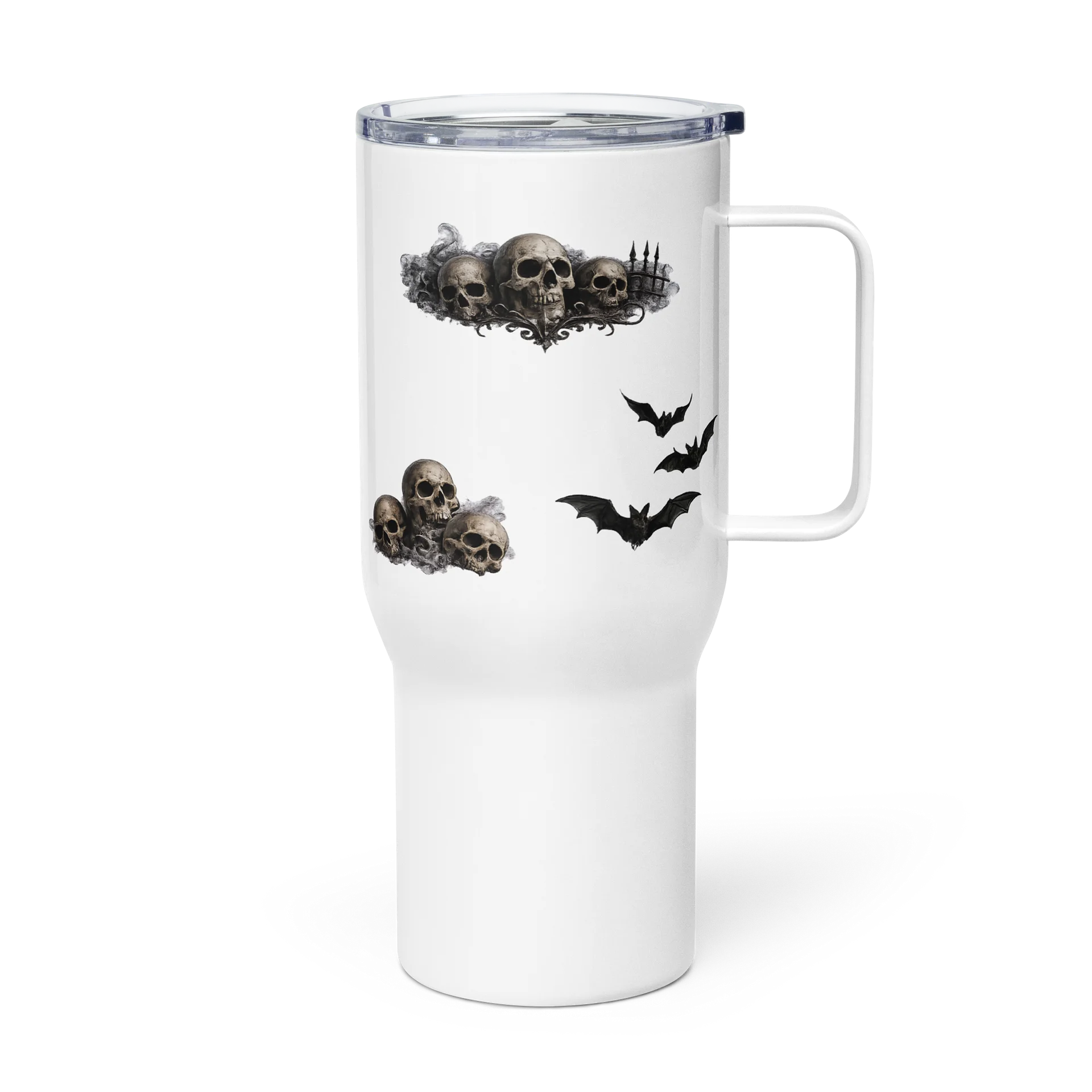 ''Morbid is Always Watching'' Travel Mug with a Handle product image (2)