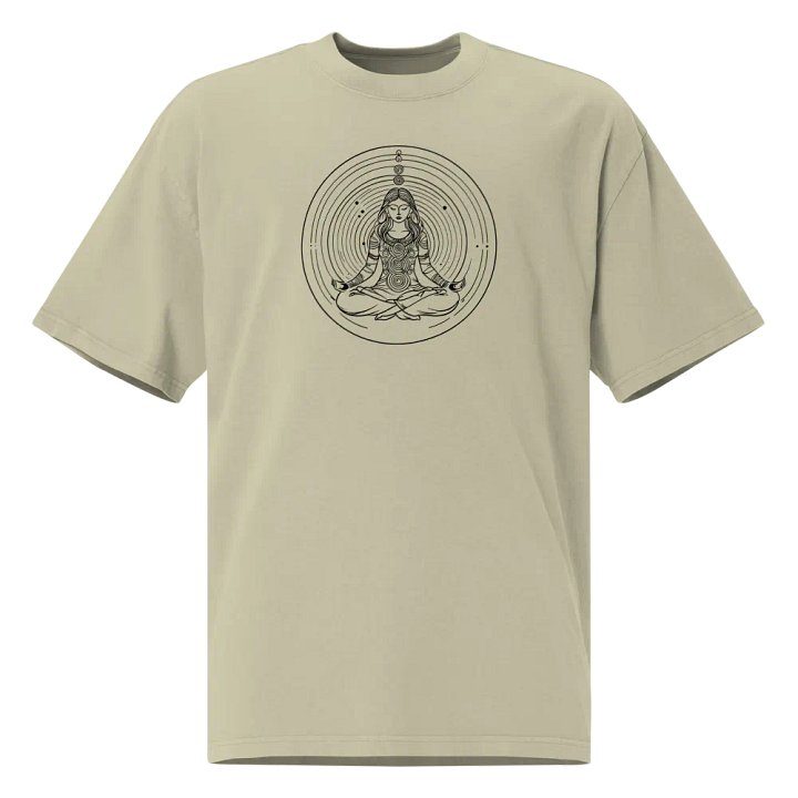 [Meditation 2 - Black] Oversized T-Shirt product image (2)