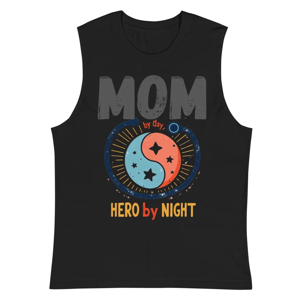 MOM by Day, HERO by Night Muscle Tank product image (3)