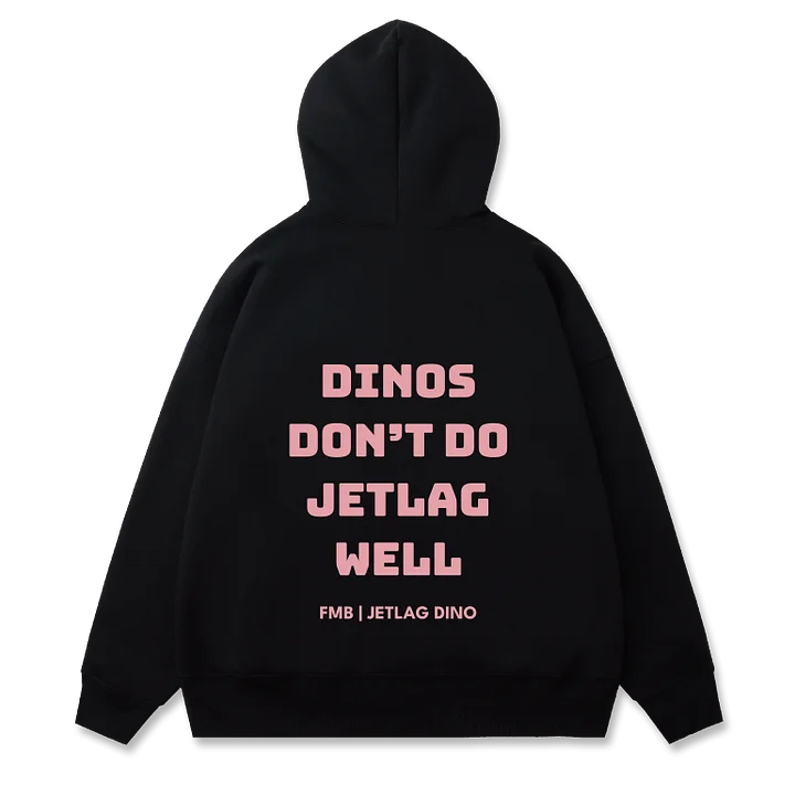 FMB JETLAG DINO 經典帽T (粉) product image (2)