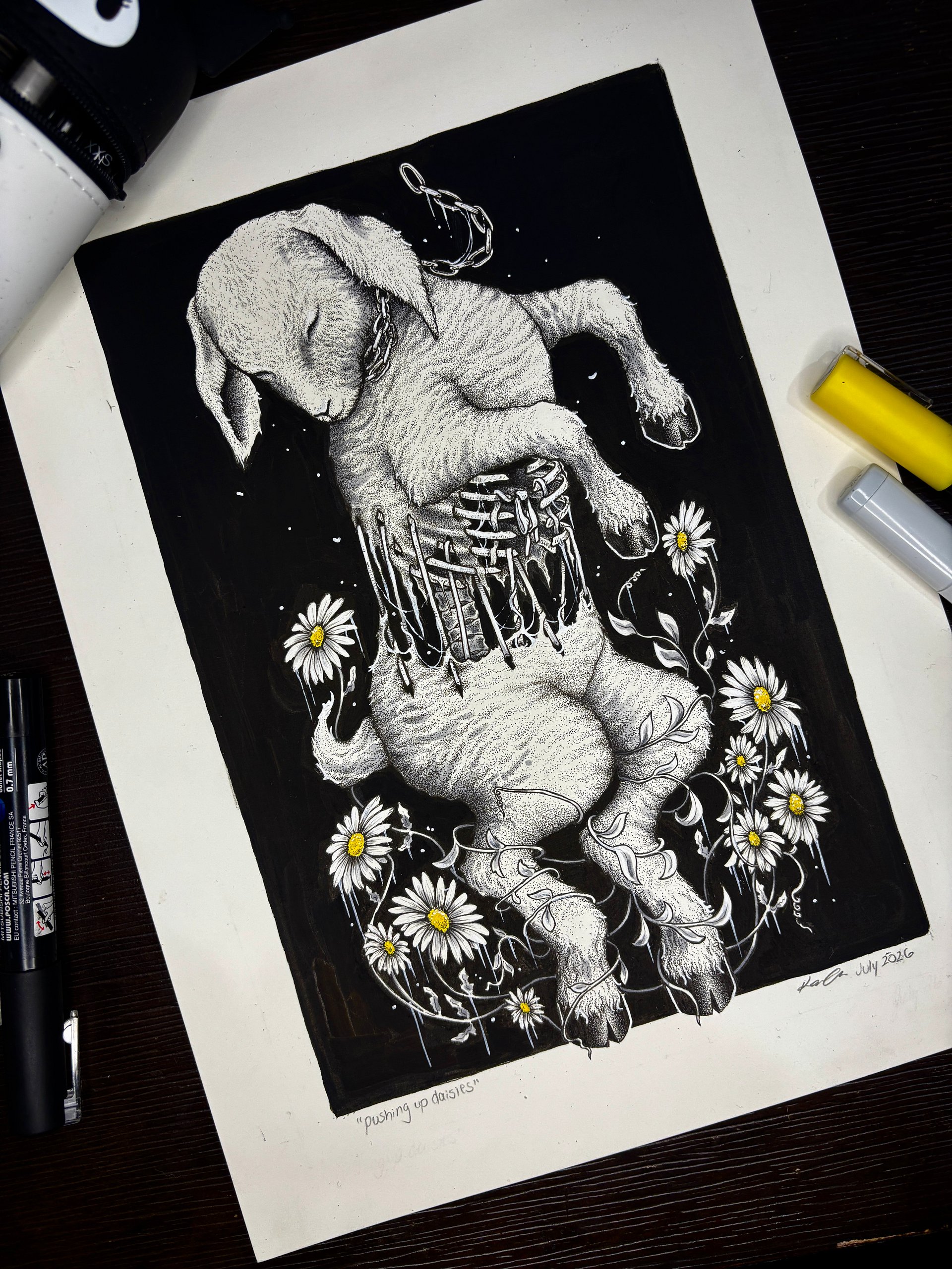 Pushing Up Daisies Original Artwork product image (1)